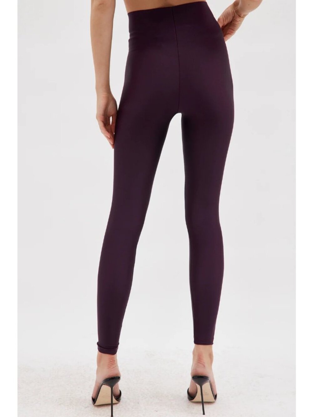 The Andamane Holly 80's Leggings in Rouge Noir X-Small New Womens Pants - Picture 12 of 14